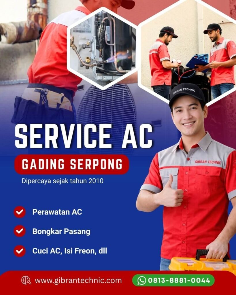 Service AC Gading Serpong Gibran Technic