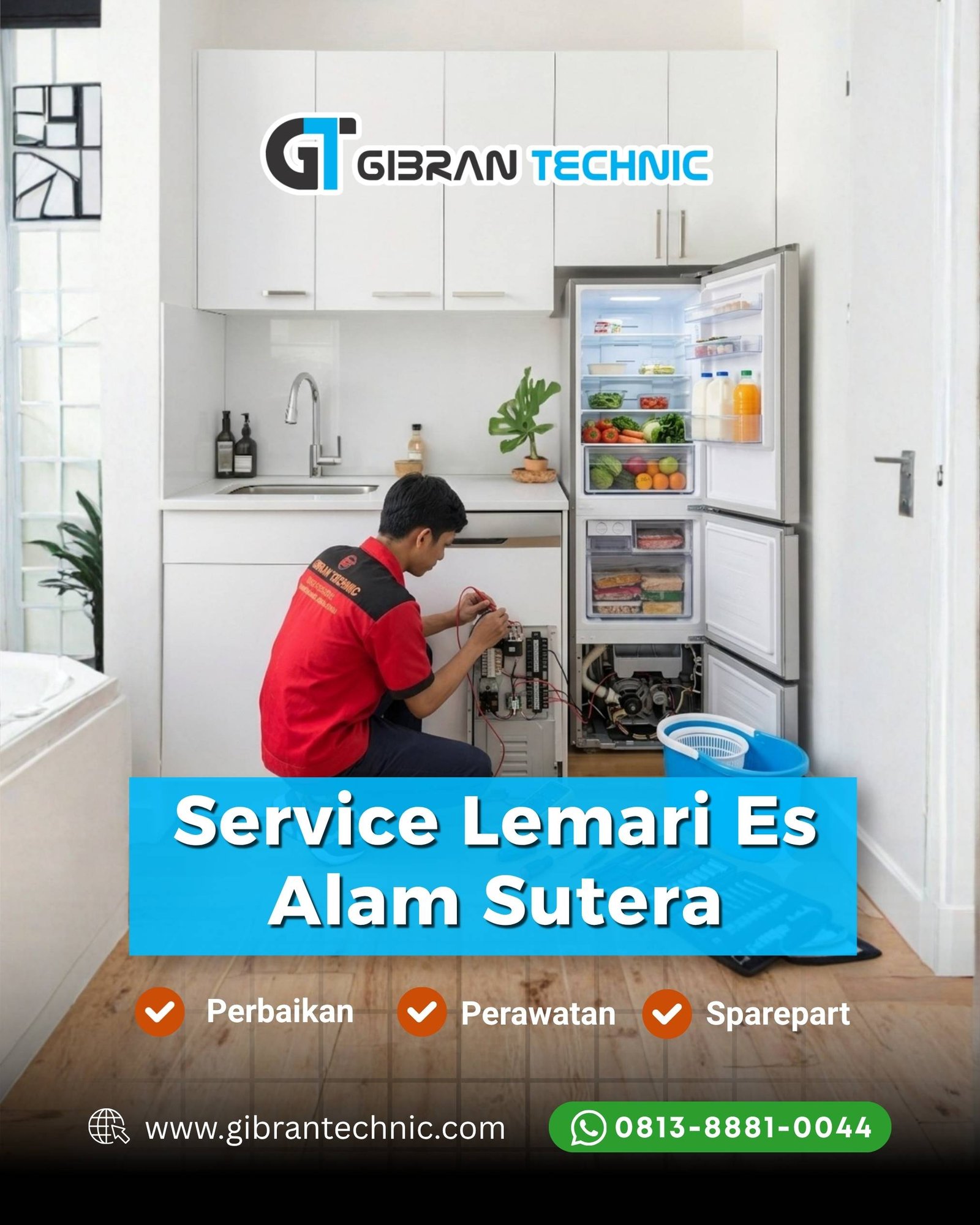 Service Lemari Es Kulkas Alam Sutera Gibran Technic