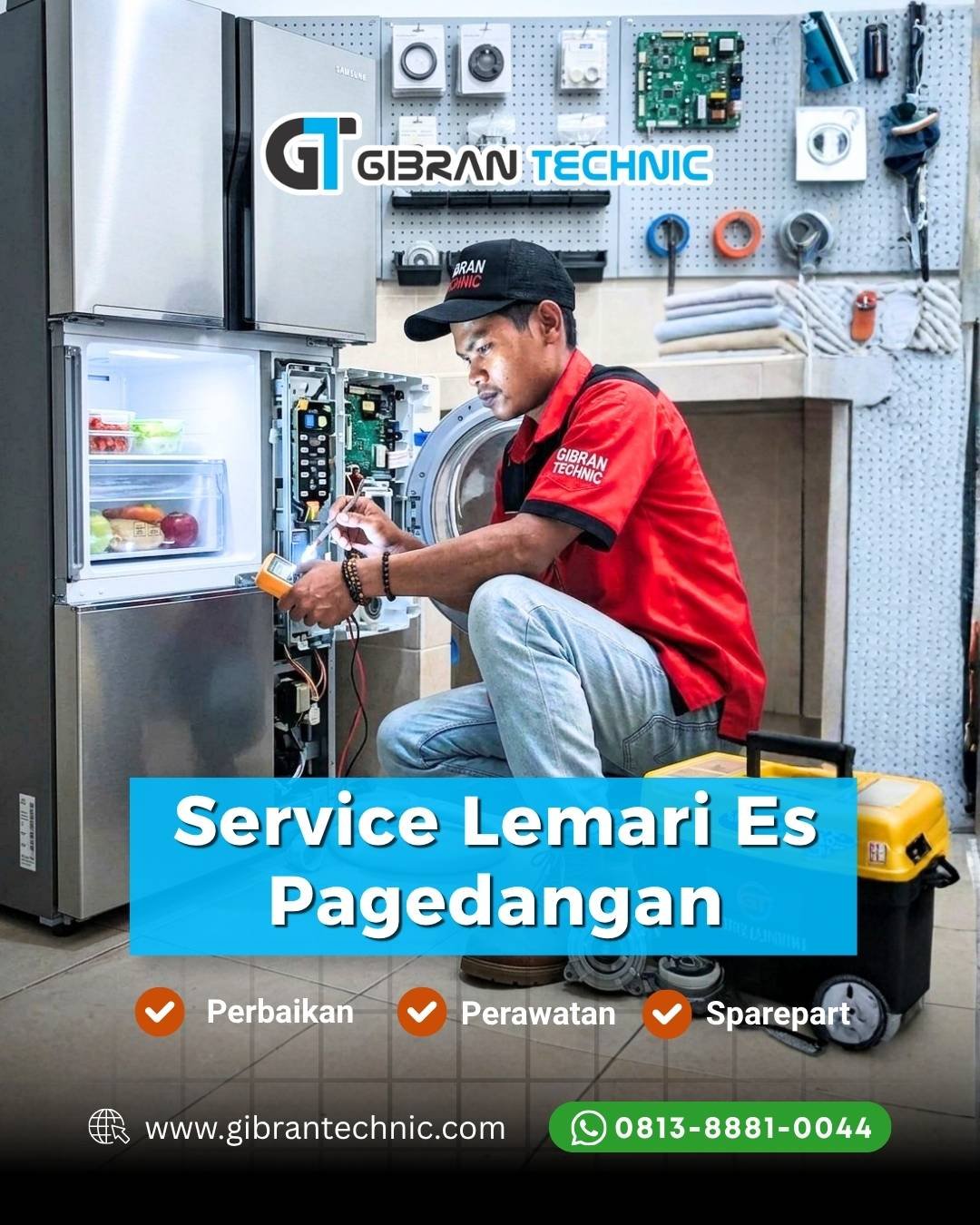 Service Lemari Es Kulkas Pagedangan Gibran Technic