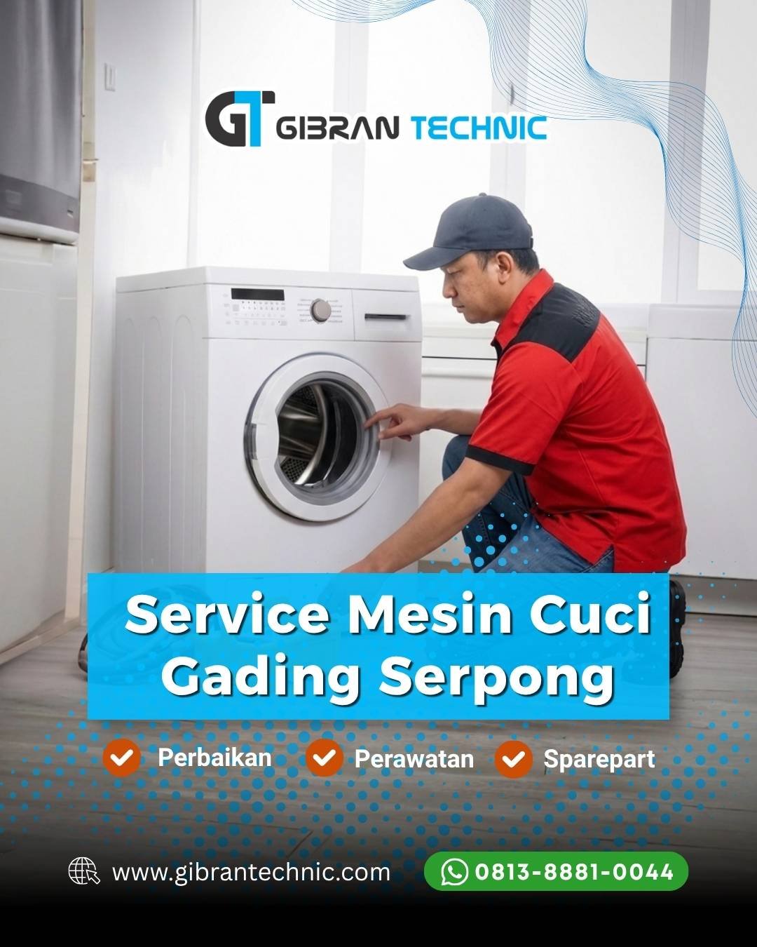 Service Mesin Cuci Gading Serpong Gibran Technic