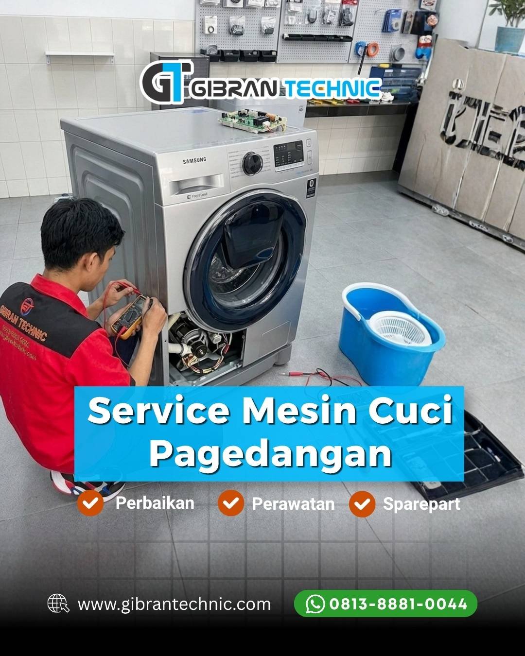 Service Mesin Cuci Pagedangan Gibran Technic