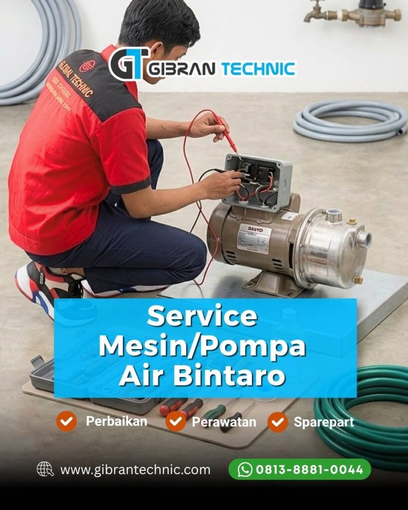 Service Mesin Pompa Air Bintaro