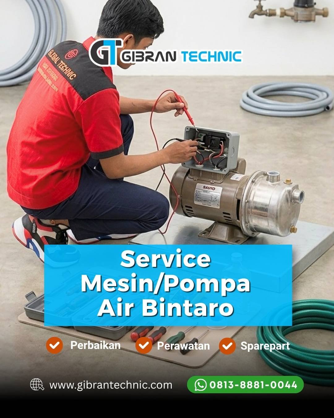 Service Mesin Pompa Air Bintaro