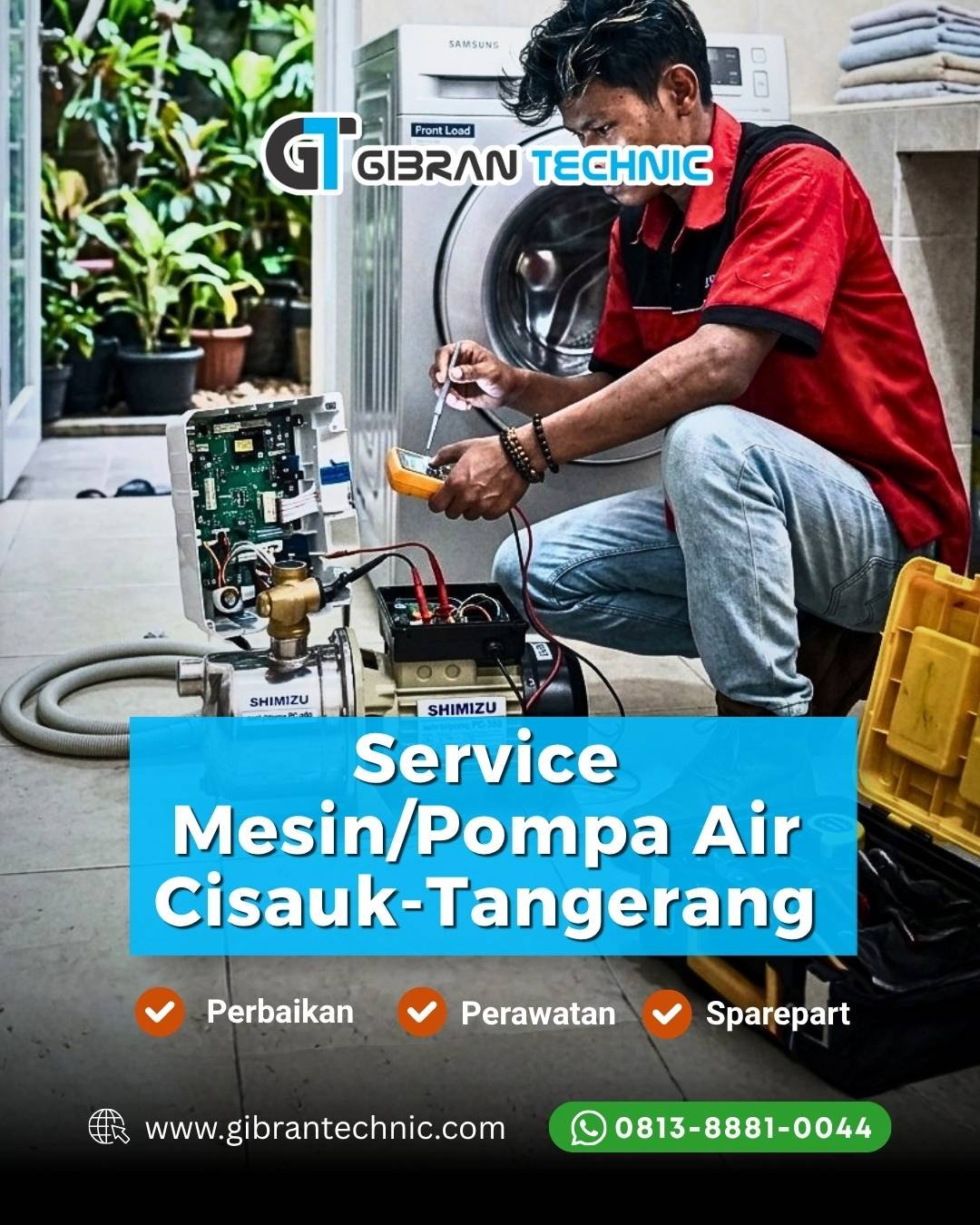 Service Mesin Pompa Air Cisauk Tangerang