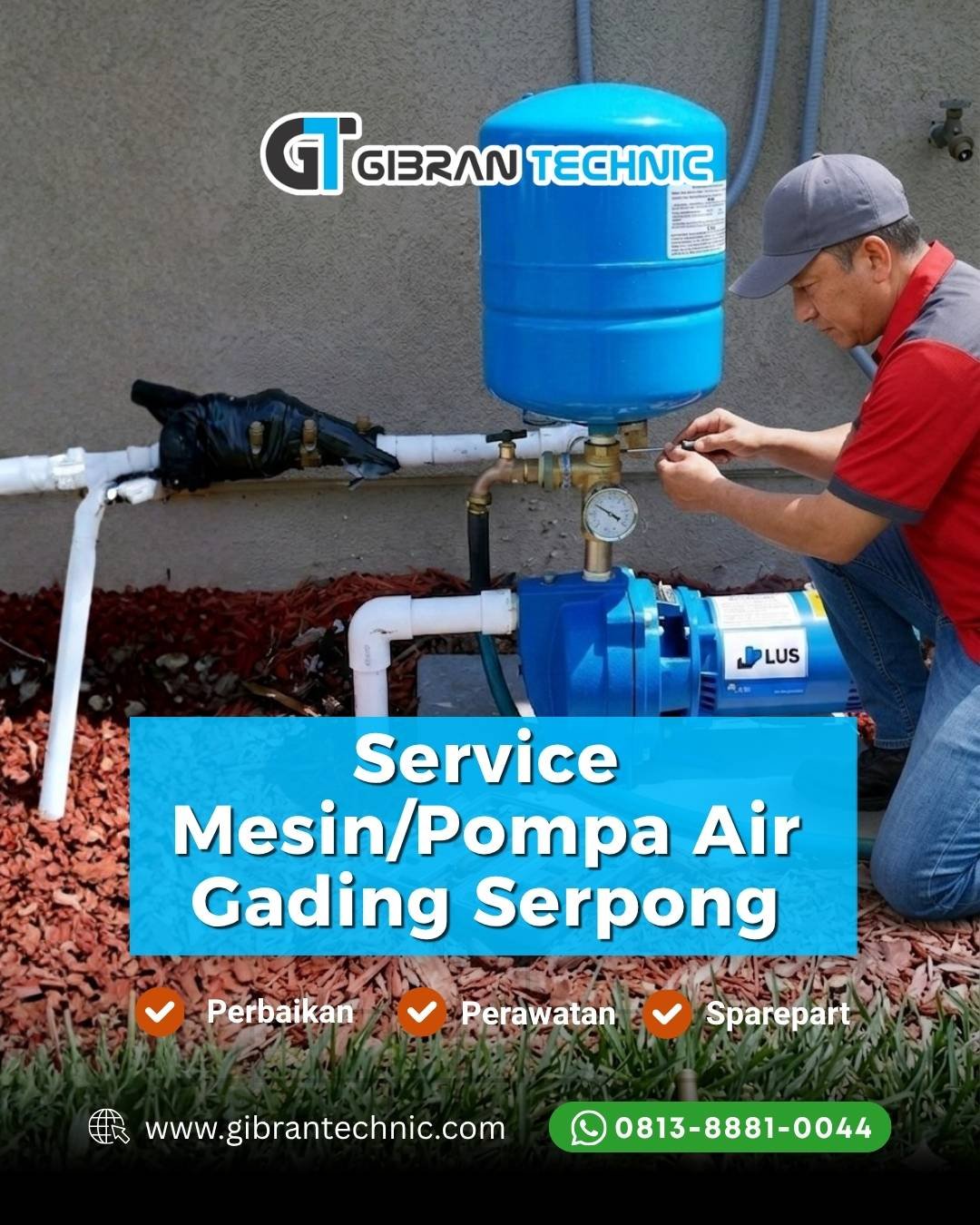 Service Mesin Pompa Air Gading Serpong